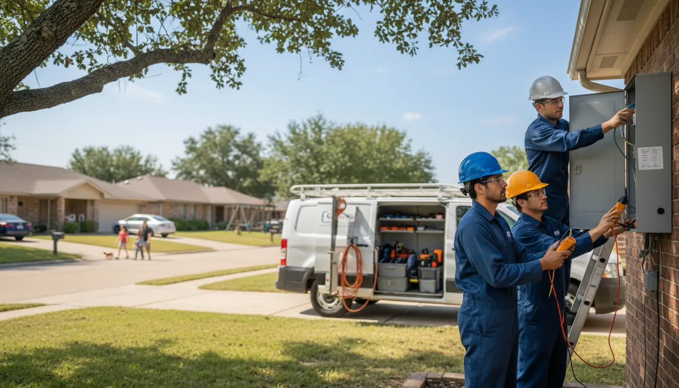 Certified electrician providing emergency electrical services in Emory, TX